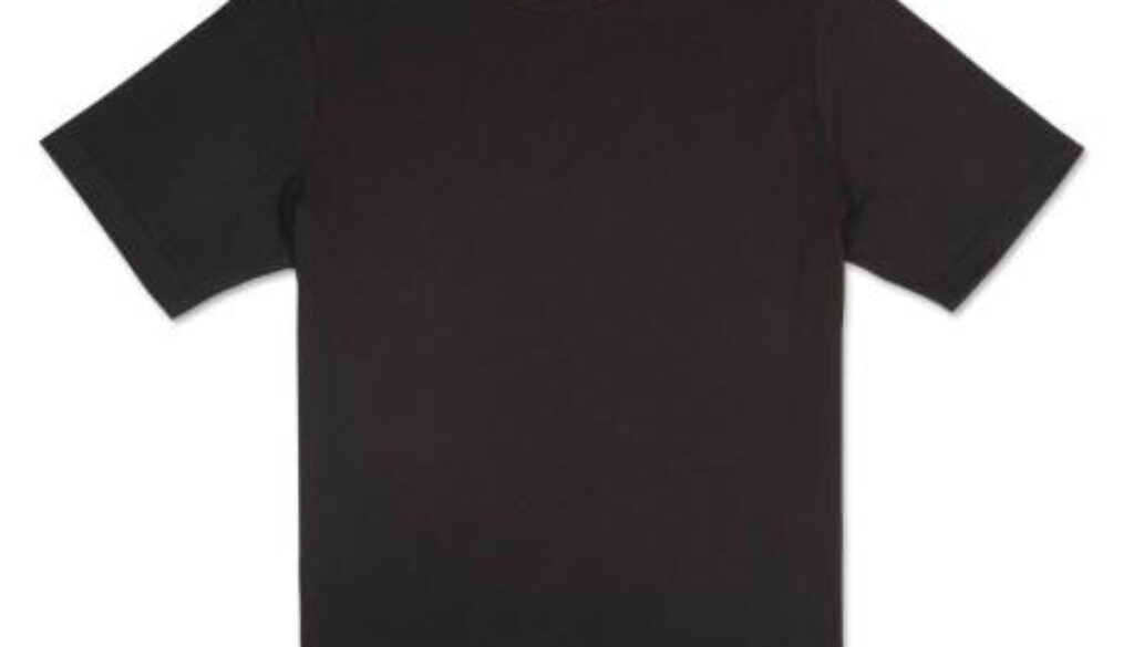 black t-shirt